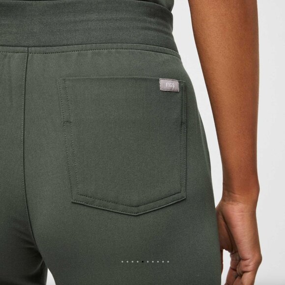 Figs Moss Green Zamora Jogger Scrub Pants - Picture 5 of 12